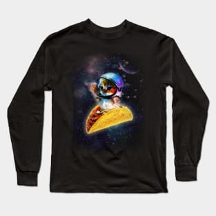 Taco Space Cat Long Sleeve T-Shirt